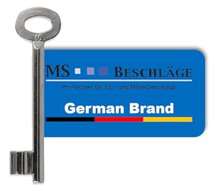 MS Beschläge Ersatzschlüssel Buntbart für Kastenschlösser – Buntbartschlüssel Zusatzschlüssel mit Schlüsselnummer zur gezielten Nachbestellung - Nachschlüssel Erweiterungsschlüssel (Schlüsselnr. 10)