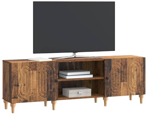 vidaXL TV-Schränk Altholz 150 x 31 x 50 cm Holzwerkstoff, Moderner Wohnraum, rechteckiges Mediencenter, platzsparende TV-Aufbewahrung, stylische Zuhause-Organizer