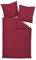 Janine Mako Satin Bettwäsche Uni Colors 240 x 220 cm Bordeaux