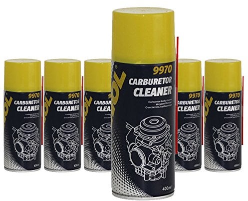 MANNOL 6 limpiadores de carburadores 9970 de 400 ml para válvulas de mariposa