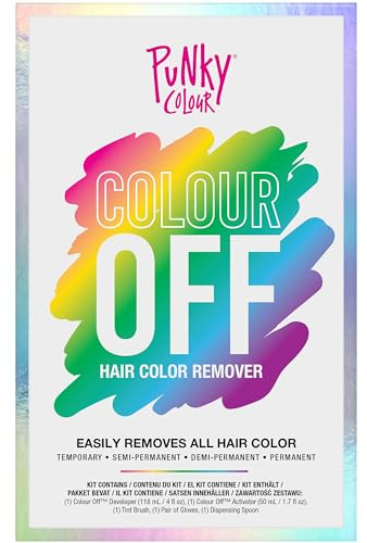 Punky Colour Off Hair Color Remover – Hair Dye Remover, Easily Removes Temporary, Permanent & Semi Permanent Dye, Ammonia Free, Bleach Kit
