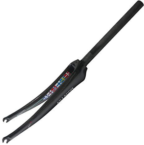 HIOD Fahrradgabeln Fahrrad Radfahren Ultraleicht Fixie Gabel Kohlefaser Rennrad Fixed Gear für 28.6 mm 700C