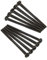Black Nickel Long Electrical Socket Switch Screws Raised Head (10, 75mm)