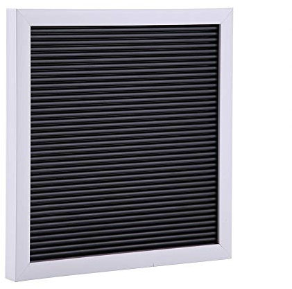 Letter Board - 25cm * 25cm Message Filz Letter Board - Zeichen veränderbare Buchstaben Numbers Home Room Decor - für Schlafzimmer, Wohnzimmer, Veranda(weißer Rahmen)