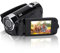 Goshyda Videocámara Digital, portátil 2.7inch 270 ° Rotación 720p 16 Veces Zoom Digital Cámara de Video DV para Uso doméstico/Viajes(Negro)