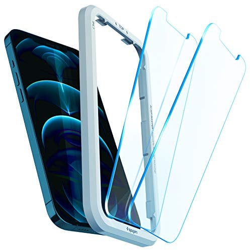Spigen AlignMaster Tempered Glass Screen Protector for iPhone 12 Pro Max - 2 Pack