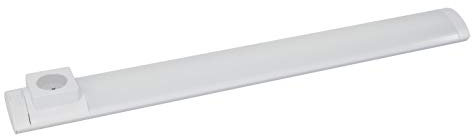 Gefom REGLETTE DESIGN LED INTEGREE avec prise, 68 CM, 8W, 450 LM, BLANCHE avec inter