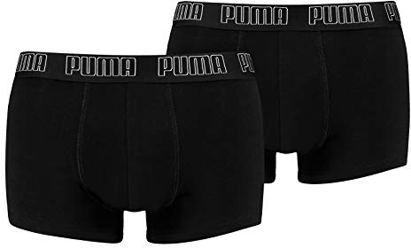 PUMA 10 er Pack Short Boxer Boxershorts Men Pant Unterwäsche kurz 100000884, Farbe:001 - Black, Bekleidungsgröße:L