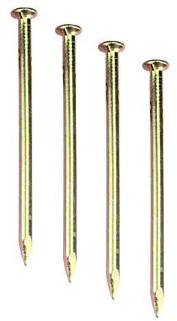 Runxingfu Fasteners Tools Round Head Nails - 25-100mm Decorative Craft Projects Brass Nails Wall Pins Wood Fix Panel Wire Hanging Photos Art Picture Frames Gold Nail 24-540 Pcs