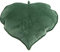 YELAN Les Feuilles Oreiller en Peluche Oreiller de Feuilles Oreiller de Sol Coussin en Peluche Coussin décoratif Oreiller de Lecture (Green, 50 x 50 cm)