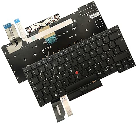 JINTAI SP Keyboard Layout Portátil para Lenovo Thinkpad T490s (20NX, 20NY) T495s (20QJ, 20QK) SP Backlit
