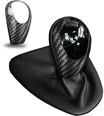 ontto Schaltknauf Verkleidung Passt für BMW M3 2019-2013 M5 2005-2008 M6 2006 Schaltknauf Abdeckung Schalthebel Hülle Gear Shift Knob Cover Schaltknaufabdeckungsblende Schwarz