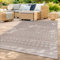 TT Home In-& Outdoor Teppich Wetterfest Balkon Küche Wohnzimmer Boho Rauten Design, Farbe: Beige 3, Größe:120x160 cm
