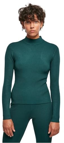 Urban Classics Damen Ladies Rib Knit Turtelneck Sweater