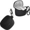 kwmobile Case Compatible with JBL Tune Flex Case - Silicone Cover Holder for Earbuds - Black