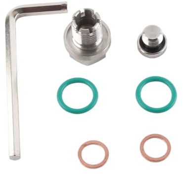 Piggyback Tappo di Scarico Dell'olio Autofilettante Kit di Riparazione della Coppa Dell'olio in Acciaio Inox Tappo di Scarico Sovradimensionato Piggyback Kit di Riparazione Filettatura(M14.1-1.5x15mm)