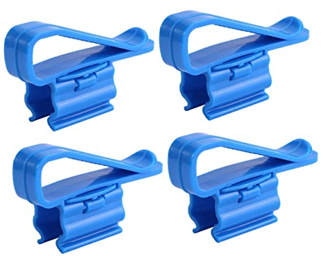 Ipetboom 4 Stück Aquarium Filtrationsschlauch Halter Mit Schiebefunktion - Wasserrohr Klemme Für Schlauchbefestigung an Eimer Und Filter 3.35X1.02 Zoll