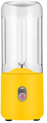 Cosmin MéLangeur Portable Rechargeable MéLangeur de Jus de Fruits Frais 6 Lames ÉLectrique Shake Cup Blender Smoothie Ice Crush Cup Jaune