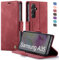 XYGLOW Handyhülle für Samsung Galaxy A35 5G Hülle Klappbar Premium PU Lederhülle Klapphülle【RFID Schutz】 Kartenfach Standfunktion Schutzhülle für Samsung A35 5G Flip Case Wallet Tasche Cover, Rot