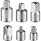 Flintronic 6 Piezas Adaptadores para Llave, Adaptador para Llave de Carraca, adaptador de tuerca para taladro o atornillador inalámbrico,juego de puntas para destornillador inalámbrico