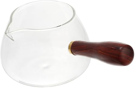 1 tetera, cafetera, cafetera exprés, tetera de vidrio, jarra de acero inoxidable, estufa, taza de café para microondas, tetera de vidrio, tetera hirviendo, dispensador de jabón, mango de madera Co