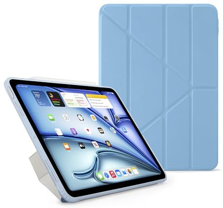 Pipetto Origami No1 - Funda original para iPad Air 11 (2024) / iPad Air 10.9 (2022/2020) / Azul claro