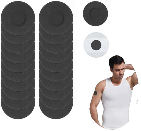 20 Pcs Sensor Covers Waterproof Compatible with Freestyle Libre 1/2/3 Sensor, CGM Sensor Patchs Protector Breathable Without Glue Adhesive Glucose Monitor Patch for Swimming Sports (Black)