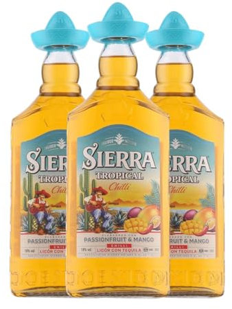 Tequila Sierra Tropical Chilli 70 cl (Caja de 3 Botellas de 70 cl)