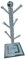 Crushed Diamond Silver Mug Cup Stand Tree Kitchen Accessory