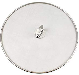Timcryxient Cubierta para sartén de acero inoxidable con protección contra salpicaduras de grasa, de malla fina, para estufa, aceite, tapa de olla, 25 cm