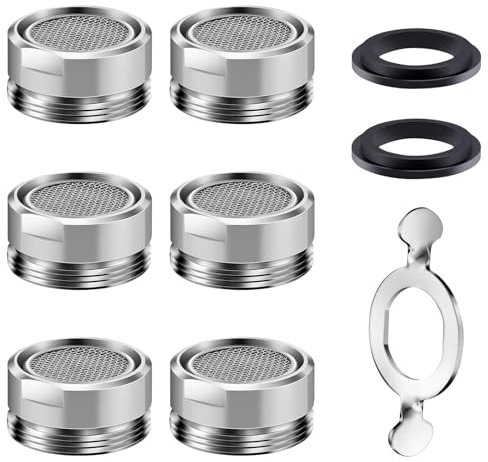 OWLMATE 9 Stück Strahlregler M24 Wasserhahn Aufsatz für Wasserhähne filter für Wasserhahn Sieb Wasserhahn Filter Strahlregler mit Edelstahlfilter für Wasserhähne