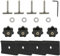 MENAYODA Schrauben zur Ladungssicherung auf der Schiene + Führungsbügel für Multiflexboard oder Möbel Profilschiene Zubehör, Kompatibel mit VW T5 T6 Multivan Transporter California