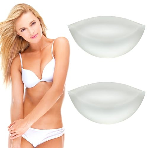 Carreneu BH Einlagen Silikon Einlagen BH Push Up Pads BH Einlagen Push Up Einlagen BH Klebe BH push Up für Kleine Brüste Wiederverwendbare Herausnehmbaren Transparentes für BH Bikinis Kleider
