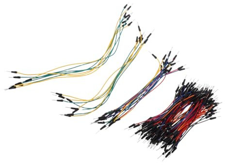 VILLCASE 130pcs Breadboard Cable Jumper Wires Kit Female to Male Jumper Wires for Electronics and Breadboard Power Supply