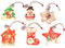 Wzxksoac 6 Piezas de Luces de DecoracióN de Navidad, DiseñO de Ventana LED de Vacaciones, Linternas PequeñAs, de DecoracióN de áRboles de Navidad