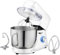 Cooks Professional Stand Mixer 1200W with 6 Speeds & Pulse Function, 7L Stainless Steel Mixing Bowl, Splash Guard, Whisk, Beater & Dough Hook | Electric Kitchen Mixer for Cakes, Bread, Baking | White