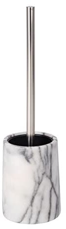 WENKO WC-Garnitur Onyx WC-Bürstenhalter Weiß