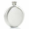 Engraved 5oz Round Hip Flask. Personalised, Best Man, Usher, Groom Gift (Stainless Steel)
