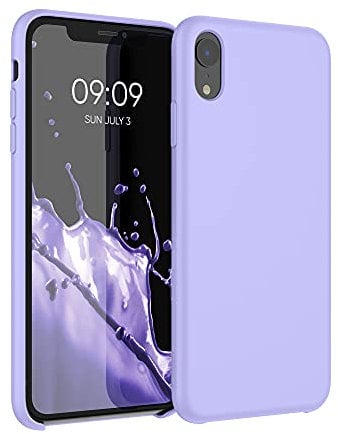 kwmobile Cover per Apple iPhone XR Custodia - Back Case per Smartphone in Silicone TPU - Protezione Gommata - lavanda