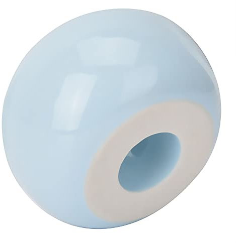 Zahnbürstenhalter Mini Nette Keramik Paar Zahnbürstenhalter Donut Form Candy Farbe Stehen Badezimmer Zahnbürste Basis (Blau)