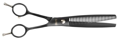 EHASO Revolution Modellierschere 21cm Black Titanium, 32er Zahnung