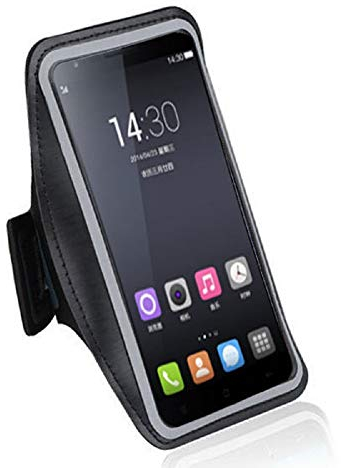 DFV mobile - Armbandtasche Sport Armband Berufsausrüstung Wasserabweisende aus Neopren Premium für Walton Primo NF4 (2019) - Schwarz