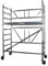 AC xPress PRO-M Rollgerüst XL Plattform mit Luke | Alu Gerüst | 3,85 m Arbeitshöhe | TÜV/GS geprüft | für Innen und Außen | Aluminium Rollrüstung | DIN EN 1004 & 1298 | erweiterbar | Fahrgerüst