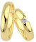 GIORO Latina Eheringe Trauringe Hochzeitsringe massiv Gold *handgefasster Brillant Stein* Paarpreis Echtes Gold (18 Karat (750) Gelbgold)