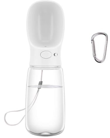 COTOP Botella de Agua para Perros,350/550ml Botella de Viaje para Caminar para Perros, Dispensador de Bebidas para Cachorros Taza Portátil para Beber para Mascotas al Aire Libre, Regalo para Perros