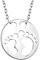Sofia Milani - Damen Halskette 925 Silber - Fußabdruck Anhänger - 50315