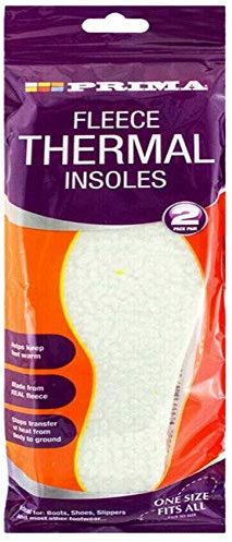 NTI 4 x Shoe Insoles Insert Extra Comfort Charcoal Sports Running Jogging Anti Odours Fleece Leather Walk Trainers Slippers Mens Women UK Size 3-11 (Fleece Thermal Insoles (4 In Pack))