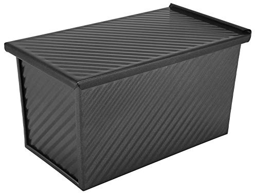 WolfGo Backform - Carbon Stahl Brot Kuchenform Antihaft Desserts Maker Backform mit Deckel