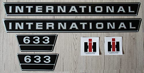 IHC/Mc Cormick Aufkleber international 633 Silber Logo Emblem Sticker Label Set groß