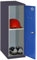 Simon Rack Simonlocker Kommode, klein, 915 x 400 x 500 mm, Amario aus Metall, mit Schlüssel, Anthrazit/Blau